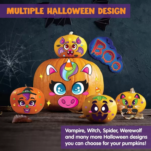 JOYIN 60 Pcs Halloween Pumpkin Decorating Stickers Halloween Art Craft Party Supplies Party Favor for Kid JackOLantern Face Sticker Sheets in 18 Designs School Activities Treat Classroom GoodiesCute Stickers