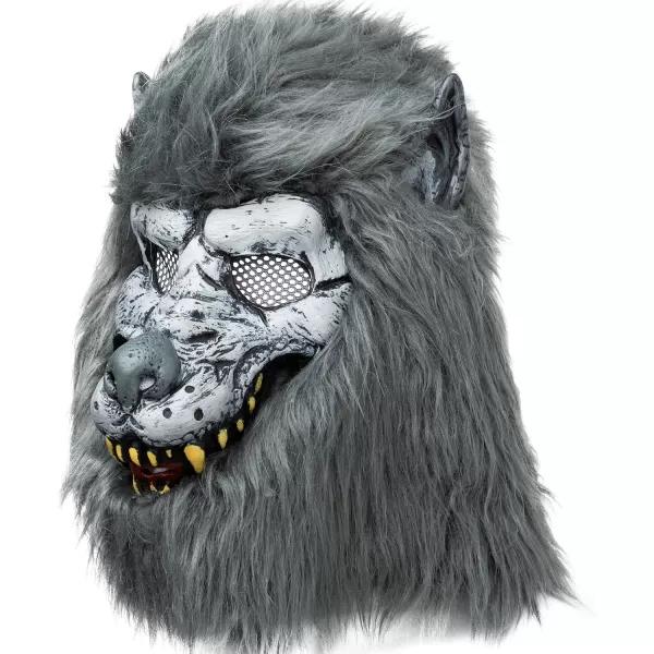 JOYIN Halloween Werewolf Mask Costume Big Bad Bloody Howling Wolf Mask and Claws with Bloodstains Costume Headwear Costume Mask for Kids Adults Men Women Halloween Party Dress Up Cosplay