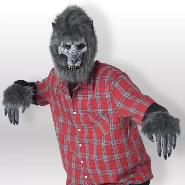JOYIN Halloween Werewolf Mask Costume Big Bad Bloody Howling Wolf Mask and Claws with Bloodstains Costume Headwear Costume Mask for Kids Adults Men Women Halloween Party Dress Up Cosplay