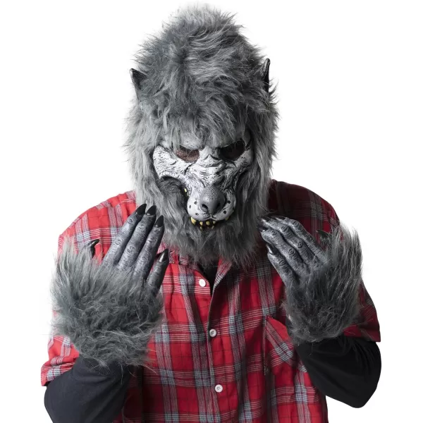 JOYIN Halloween Werewolf Mask Costume Big Bad Bloody Howling Wolf Mask and Claws with Bloodstains Costume Headwear Costume Mask for Kids Adults Men Women Halloween Party Dress Up Cosplay