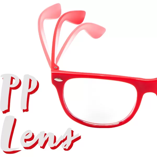 JOYIN Retro Nerd Costume Accessories Glasses with Clear Lenses Nerd Fake Glasses Costume Props for Men Women Costume Party