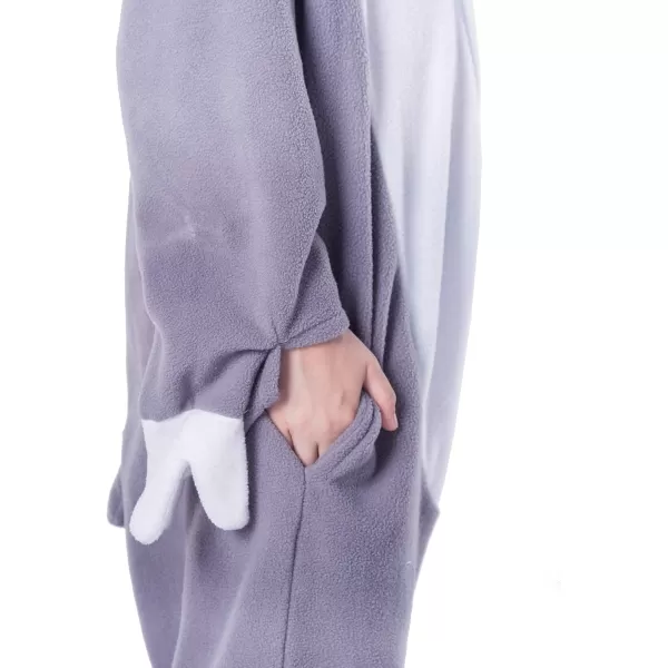 Spooktacular Creations Unisex Child Pajama Plush jumpsuit One Piece Sloth Animal Costume GreyGray
