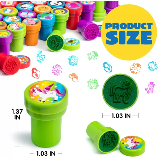 100 Pcs Assorted Stamps for Kids SelfInk Stamps 50 Different Designs Dinosaur Zoo Safari Stampers for Party Favor Carnival Prizes School Easter Egg Stuffers Halloween Christmas