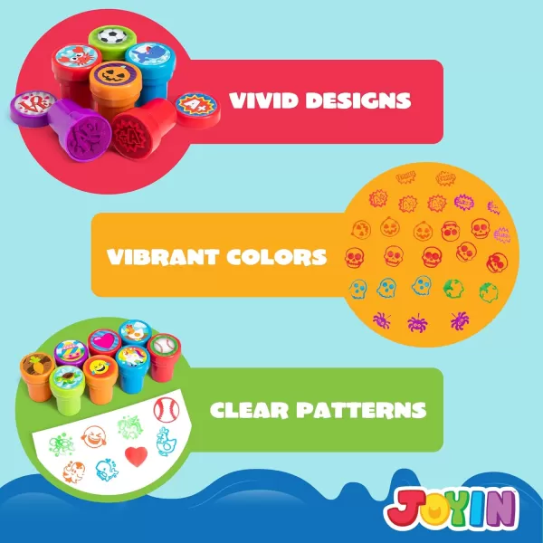 100 Pcs Assorted Stamps for Kids SelfInk Stamps 50 Different Designs Dinosaur Zoo Safari Stampers for Party Favor Carnival Prizes School Easter Egg Stuffers Halloween Christmas