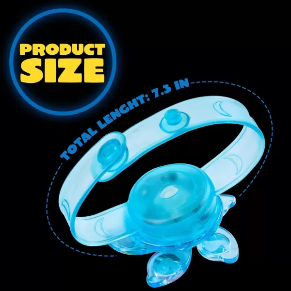 JOYIN 12 Pack LED Light Up Spinner Bracelets Glow in The Dark Fidget Party Favors for Kids Birthday Goodie Bags Stuffers Treasure Box Toys for Classroom