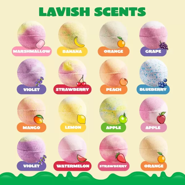 JOYIN 16 Pack Bath Bombs for Kids with Animal Figures Bubble Bath Bombs with Surprise Toy Inside Natural Essential Oil SPA Bath Fizzies Set Christmas Party Favors for Boys GirlsRound Bath Bombs