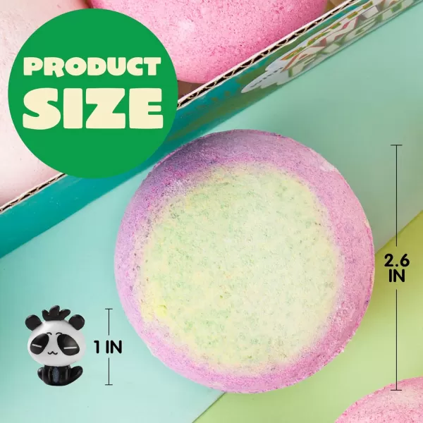 JOYIN 16 Pack Bath Bombs for Kids with Animal Figures Bubble Bath Bombs with Surprise Toy Inside Natural Essential Oil SPA Bath Fizzies Set Christmas Party Favors for Boys GirlsRound Bath Bombs