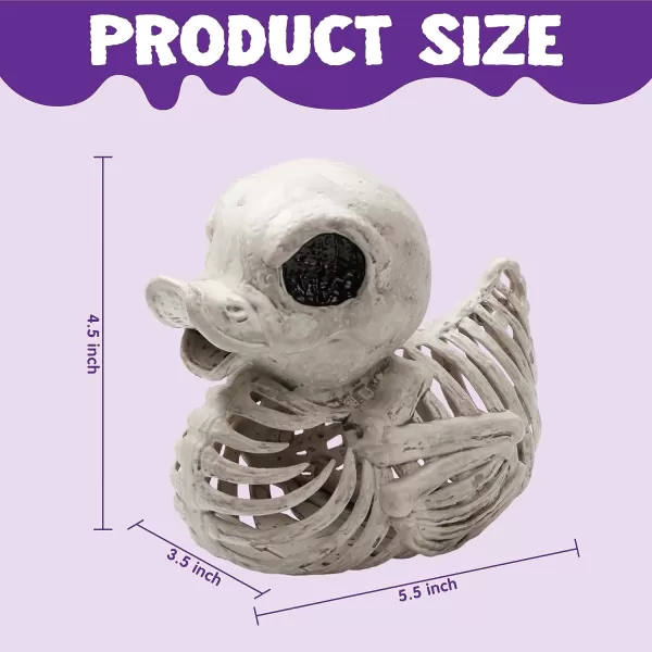 JOYIN 2 PCS 45 Halloween Duck Skeleton Plastic Bones for Spooky Halloween Decor Indoor Outdoor Prop