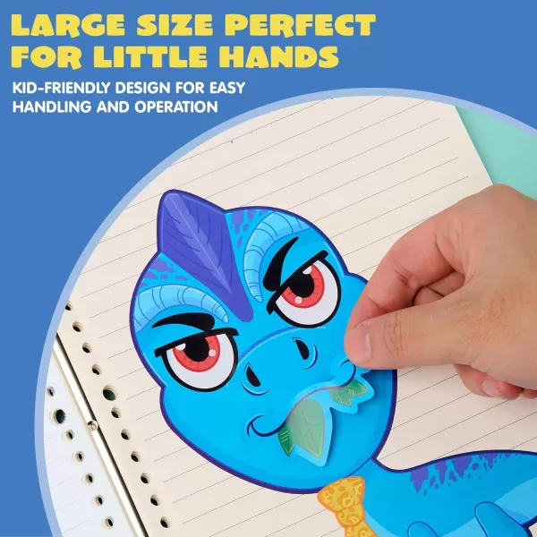 JOYIN 24PCS 9quotx6quot Make a face Stickers for Kids Make Your Own Stickers Mix and Match Stickers with Safaris Sea Farm and Dinosaur Animals Party Favors Kids Crafts Goodie Bags Stuffers for KidsDinosaur Animals