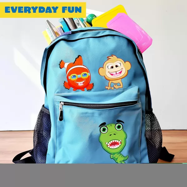 JOYIN 24PCS 9quotx6quot Make a face Stickers for Kids Make Your Own Stickers Mix and Match Stickers with Safaris Sea Farm and Dinosaur Animals Party Favors Kids Crafts Goodie Bags Stuffers for KidsMixed Animals