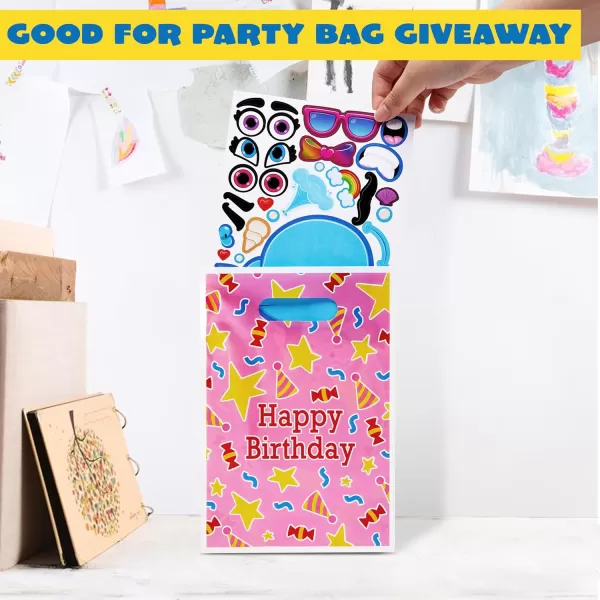 JOYIN 24PCS 9quotx6quot Make a face Stickers for Kids Make Your Own Stickers Mix and Match Stickers with Safaris Sea Farm and Dinosaur Animals Party Favors Kids Crafts Goodie Bags Stuffers for KidsMixed Animals