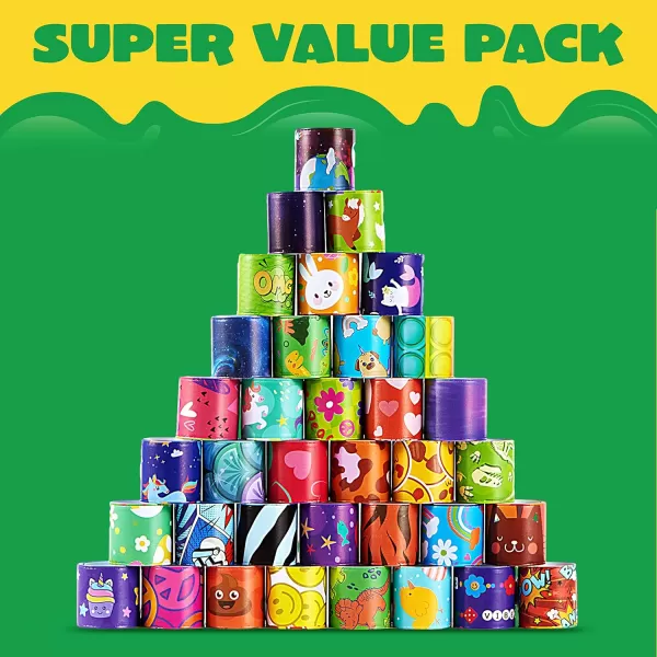JOYIN 288 Pcs Slap Bracelets Party Favors  36 Designs with Cute and Colorful Themes  Perfect for kids Easter Party Favors Valentine Classroom Prizes Exchanging Gifts