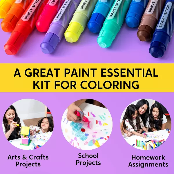 JOYIN 36 Colors Assorted Washable Tempera Paint Sticks Quick Drying and No Mess Paint Sticks for Arts and Crafts Project Art Easter Gifts for your Kids and Artists
