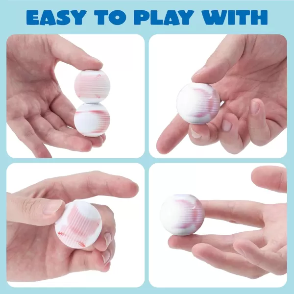 JOYIN 36 Pack Soccer Fidget Spinners for Kids Soccer Party Favors Fidget Toys Bulk Stress Balls Goodie Bags Stuffers for Birthday Party Treasure Box Toys for ClassroomBaseball