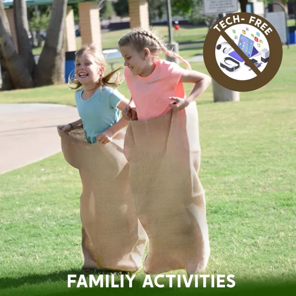 JOYIN 6 Pack Large Burlap Potato Sack Race Bags 39quot x 25quot Potato Sacks Racing Bags for Kids ampamp AdultsOutdoor Play Family Reunion Outdoor Picnic Party Outside Yard Lawn Easter Carnival Games