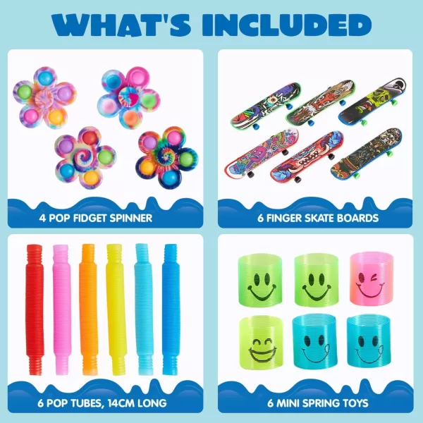JOYIN 60 Pcs Party Favors for Kids Popular Fidget Toys Pack Goodie Bags Fillers for Kids Birthday Party Prizes in Bulk for School Pinata Stuffers Classroom Prizes Treasure Box Toys