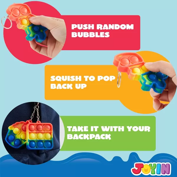 JOYIN 60 Pcs Party Favors for Kids Popular Fidget Toys Pack Goodie Bags Fillers for Kids Birthday Party Prizes in Bulk for School Pinata Stuffers Classroom Prizes Treasure Box Toys