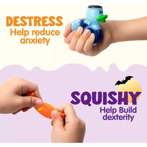 JOYIN Halloween Advent Calendar 2024 with Surprise Toys Holiday CountDown to Halloween with Mochi and Surprise Halloween Themed Rubber Ducks Halloween Countdown Calendar with s for Halloween Party Favor