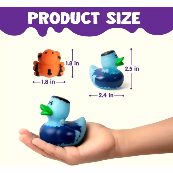JOYIN Halloween Advent Calendar 2024 with Surprise Toys Holiday CountDown to Halloween with Mochi and Surprise Halloween Themed Rubber Ducks Halloween Countdown Calendar with s for Halloween Party Favor