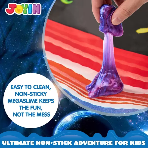 JOYIN Slime Ball Party Favors  24 Pack Stretchy NonSticky MessFree Slime for Stress Relief  Safe for Girls and Boys  Classroom Rewards and Christmas Party SuppliesMixed Colors Galaxy Slime Ball