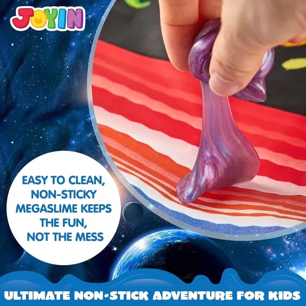 JOYIN Slime Ball Party Favors  24 Pack Stretchy NonSticky MessFree Slime for Stress Relief  Safe for Girls and Boys  Classroom Rewards and Christmas Party SuppliesGalaxy Slime Ball