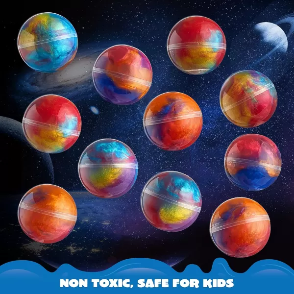JOYIN Slime Ball Party Favors  24 Pack Stretchy NonSticky MessFree Slime for Stress Relief  Safe for Girls and Boys  Classroom Rewards and Christmas Party SuppliesGalaxy Slime Ball