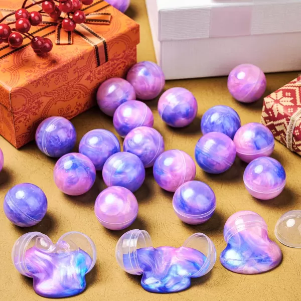 JOYIN Slime Ball Party Favors  24 Pack Stretchy NonSticky MessFree Slime for Stress Relief  Safe for Girls and Boys  Classroom Rewards and Christmas Party SuppliesPink Galaxy Slime Ball