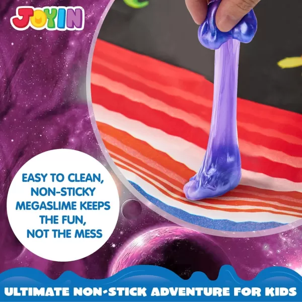 JOYIN Slime Ball Party Favors  24 Pack Stretchy NonSticky MessFree Slime for Stress Relief  Safe for Girls and Boys  Classroom Rewards and Christmas Party SuppliesPink Galaxy Slime Ball