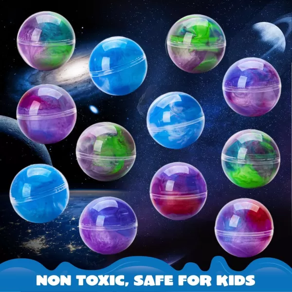 JOYIN Slime Ball Party Favors  24 Pack Stretchy NonSticky MessFree Slime for Stress Relief  Safe for Girls and Boys  Classroom Rewards and Christmas Party SuppliesMixed Colors Galaxy Slime Ball