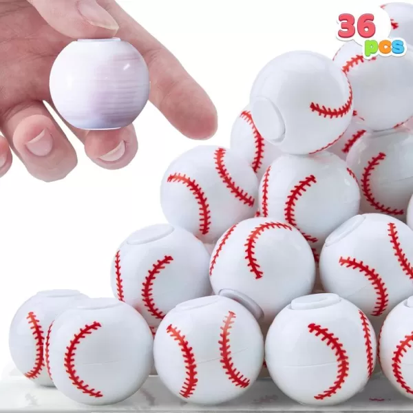 JOYIN 36 Pack Soccer Fidget Spinners for Kids Soccer Party Favors Fidget Toys Bulk Stress Balls Goodie Bags Stuffers for Birthday Party Treasure Box Toys for ClassroomBaseball