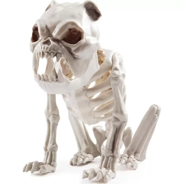 JOYIN Halloween Plastic Dog Skeleton 8 Inches Puppy Skeleton Plastic Dog Bones with Joints for Prop Spooky Scene Party Favors Decoration