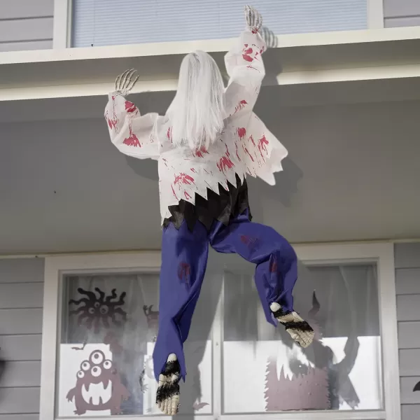 JOYIN 354 Halloween Climbing Zombies Wall Decoration Halloween Life Size Climbing Dead Zombie for Halloween Haunted House Prop Decor Halloween Outdoor Yard Wall Decoration