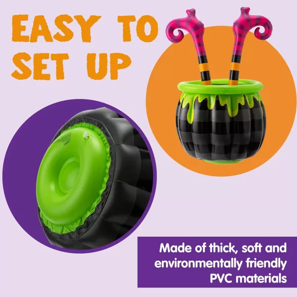 JOYIN 40 Halloween Inflatable Witch Legs Cooler Halloween Inflatable Witch Cooler Decoration Theme Party Dcor Party Supplies for Halloween Parties Events