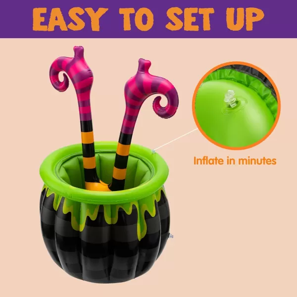 JOYIN 40 Halloween Inflatable Witch Legs Cooler Halloween Inflatable Witch Cooler Decoration Theme Party Dcor Party Supplies for Halloween Parties Events