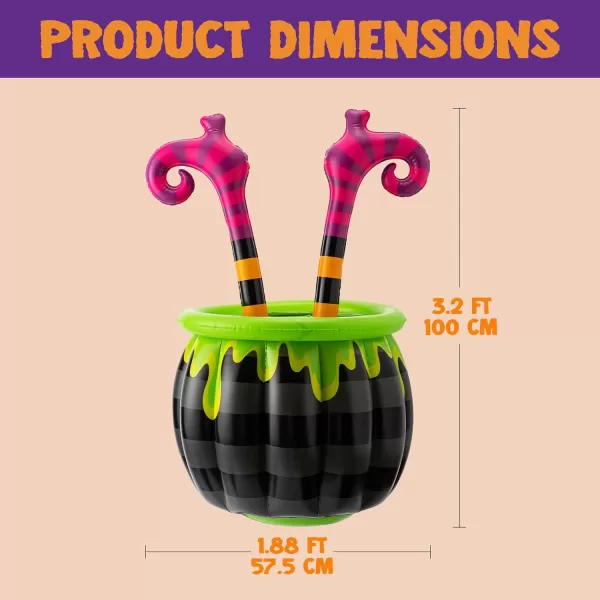 JOYIN 40 Halloween Inflatable Witch Legs Cooler Halloween Inflatable Witch Cooler Decoration Theme Party Dcor Party Supplies for Halloween Parties Events
