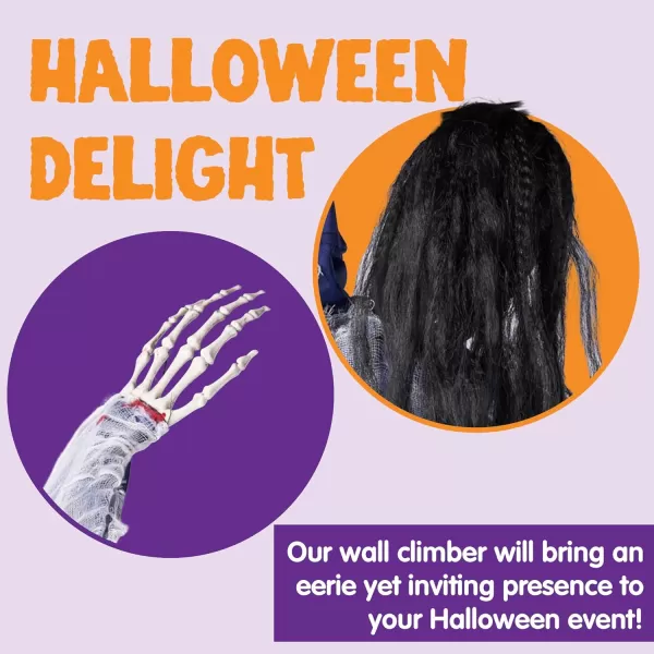 JOYIN 47quot Halloween Climbing Zombie Decoration with bloodstains Halloween Hanging Decorations Scary Halloween Pros for Haunted House Dcor Halloween Indoor and Outdoor Yard Decorations63