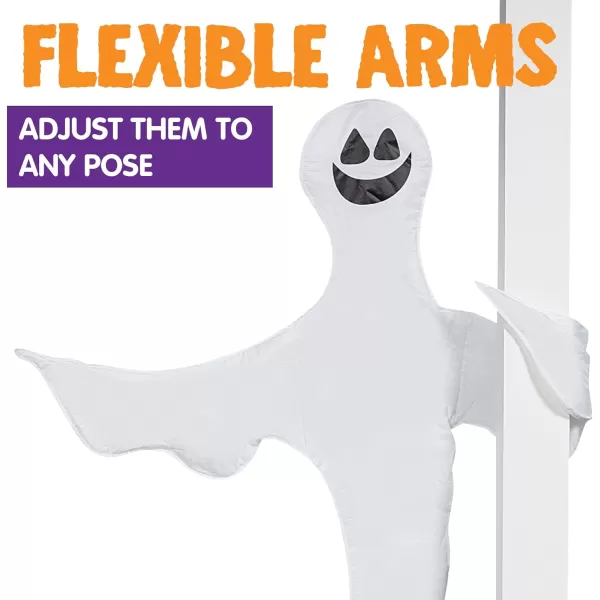 JOYIN Halloween 2 Pcs 53 Tree Wrap Ghost Decoration Smiling Ghost Design Decorations for Halloween Outdoor Lawn Tree Decor Ghost Party SuppliesHaunted House Wrap DecorationsHappy Ghosts