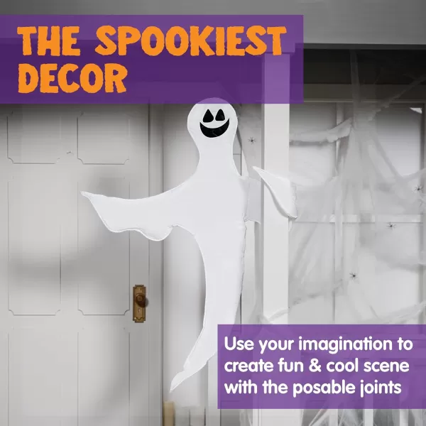 JOYIN Halloween 2 Pcs 53 Tree Wrap Ghost Decoration Smiling Ghost Design Decorations for Halloween Outdoor Lawn Tree Decor Ghost Party SuppliesHaunted House Wrap DecorationsHappy Ghosts