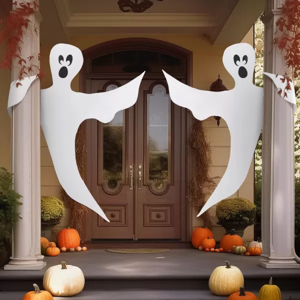 JOYIN Halloween 2 Pcs Tree Wrap Ghost Decoration Outdoor 47 Bendable Flying Ghost for Trees Yard Lawn Garden Prop Party Supplies Haunted House Indoor DecorFunny Ghosts