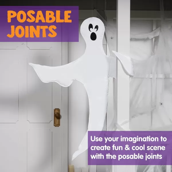 JOYIN Halloween 2 Pcs Tree Wrap Ghost Decoration Outdoor 47 Bendable Flying Ghost for Trees Yard Lawn Garden Prop Party Supplies Haunted House Indoor DecorFunny Ghosts