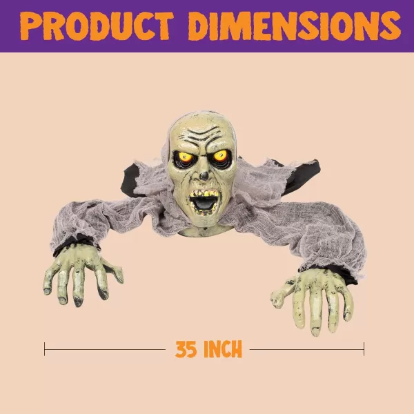 JOYIN Halloween Dcor Groundbreaker Zombie with Sound and Flashing Eyes for Halloween Yard Garden Outdoor Indoor Decorations