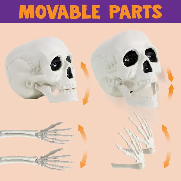 JOYIN Halloween Skeleton Decorations Outdoor Ground Stakes with LED Eyes Full Size Skeleton Groundbreaker Stakes Prop for Yard Decoration Stakes Graveyard Halloween Props Halloween Lawn Yard Decor