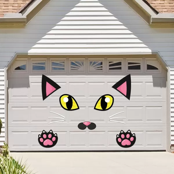 JOYIN Halloween Trunk or Treat Car Decorations Kit with Dalmatian Doggy Design Car Archway Garage Decoration with Dalmatian Dog Paper Board and PE Tablecloth for for Halloween Decoration Garage DecorCat