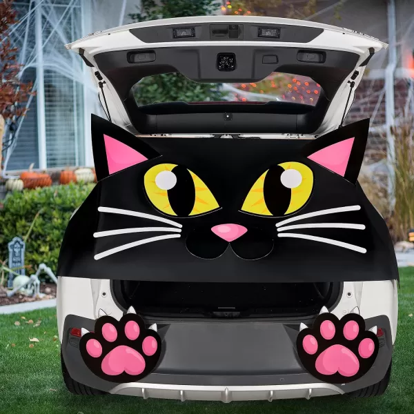 JOYIN Halloween Trunk or Treat Car Decorations Kit with Dalmatian Doggy Design Car Archway Garage Decoration with Dalmatian Dog Paper Board and PE Tablecloth for for Halloween Decoration Garage DecorCat