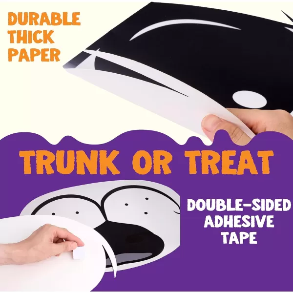 JOYIN Halloween Trunk or Treat Car Decorations Kit with Dalmatian Doggy Design Car Archway Garage Decoration with Dalmatian Dog Paper Board and PE Tablecloth for for Halloween Decoration Garage DecorDog