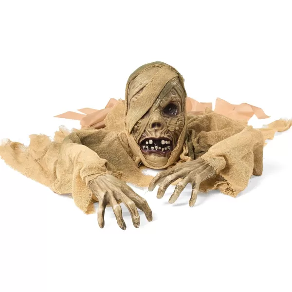 JOYIN Halloween Zombie Groundbreaker Decoration Zombie Groundbreaker with Lightup Eyes and Creepy Sound Sound Activation for Halloween Outdoor Lawn Yard Patio Decoration Haunted House Props