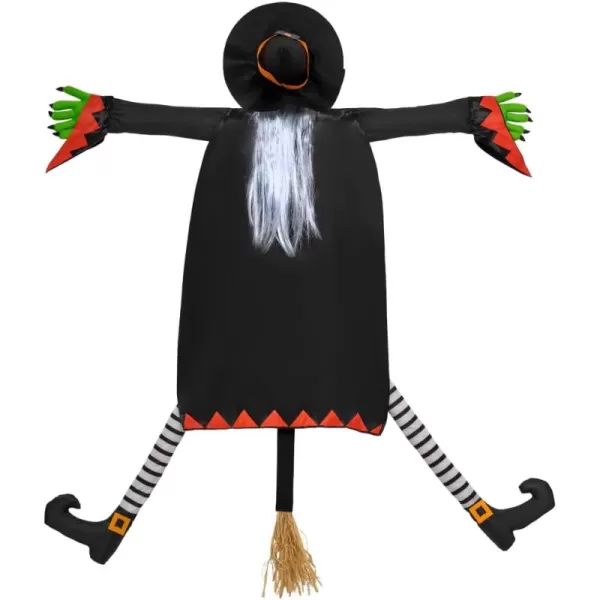 JOYIN 60 Halloween Crashing Witch Decorations Outdoor with Pink Hair Halloween Crashing Witch Into Tree Decoration for Indoor Outdoor Haunted House Prop Tree Patio Porch Party DecorWhite Hair