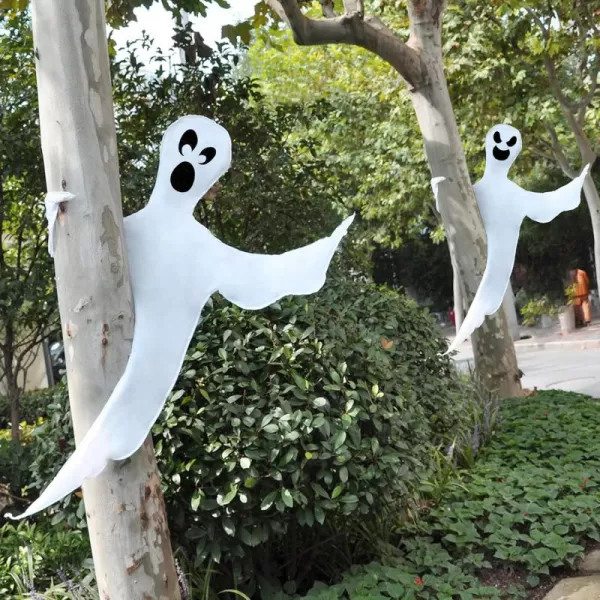 JOYIN Halloween 2 Pcs Tree Wrap Ghost Decoration Outdoor 47 Bendable Flying Ghost for Trees Yard Lawn Garden Prop Party Supplies Haunted House Indoor DecorCute Ghosts