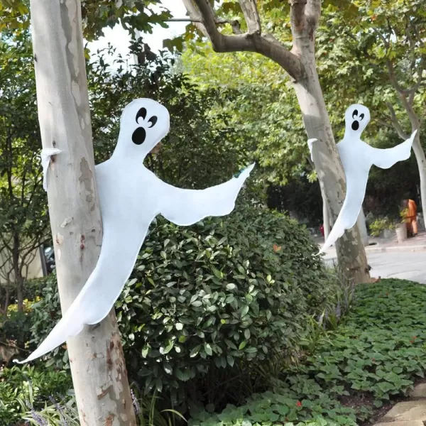 JOYIN Halloween 2 Pcs Tree Wrap Ghost Decoration Outdoor 47 Bendable Flying Ghost for Trees Yard Lawn Garden Prop Party Supplies Haunted House Indoor DecorFunny Ghosts