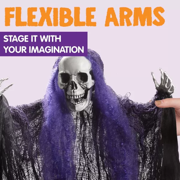 imageJOYIN 3 Pack Halloween Hanging Grim Reapers Decorations 353 Halloween Skeleton Ghost Decorations Halloween Hanging Decoration for Haunted House Prop Dcor Best Halloween Outdoor Indoor Decor